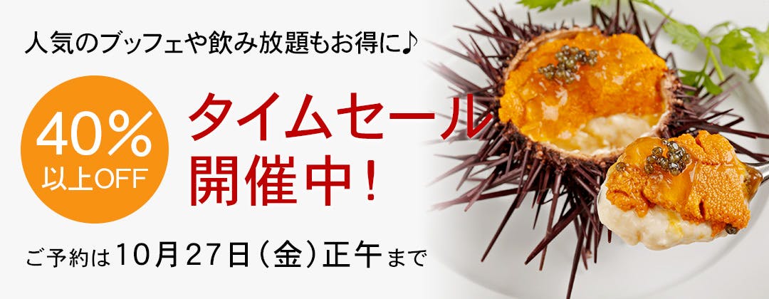 タイムセール<10月27日(金)正午まで>