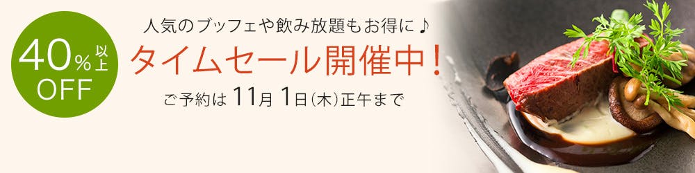 タイムセール<11月1日(木)正午まで>