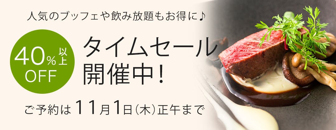 タイムセール<11月1日(木)正午まで>